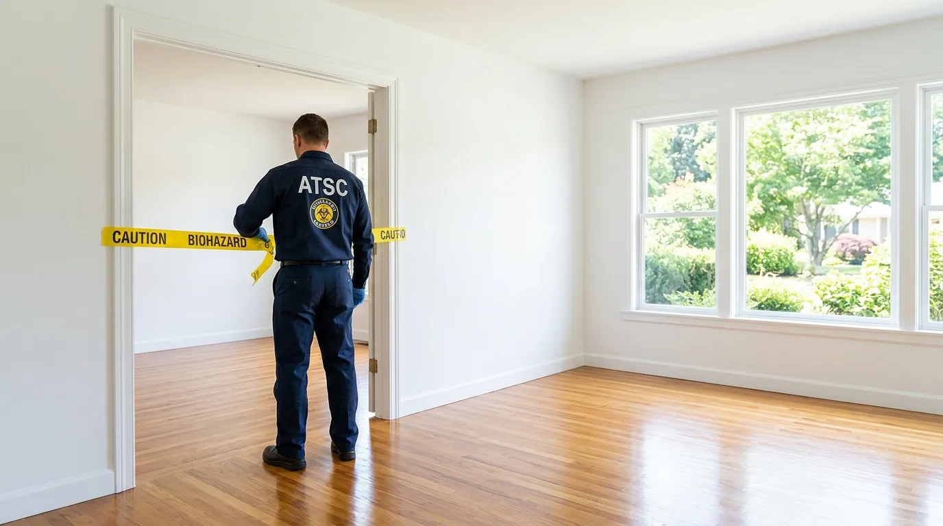 Certified biohazard cleanup crew performing Decomposition Cleanup in Nesconset